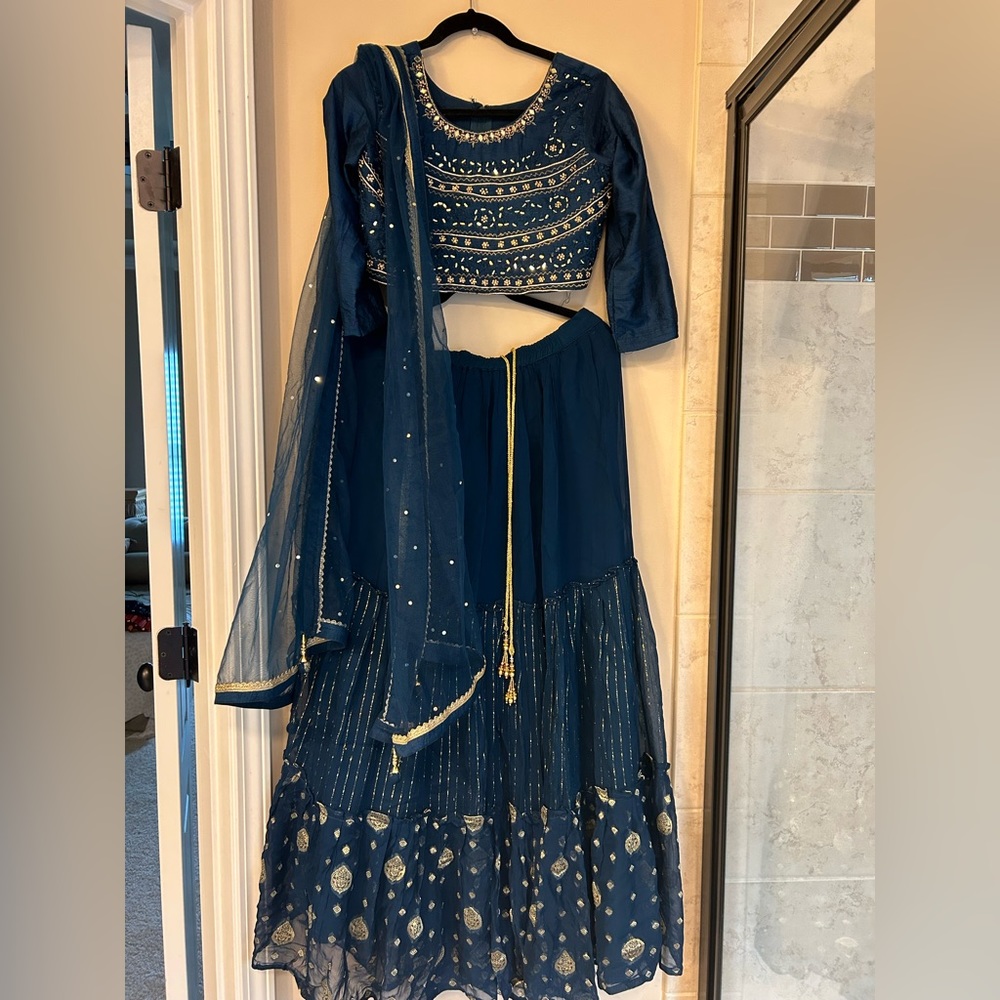 Beautiful lengha top and bottom